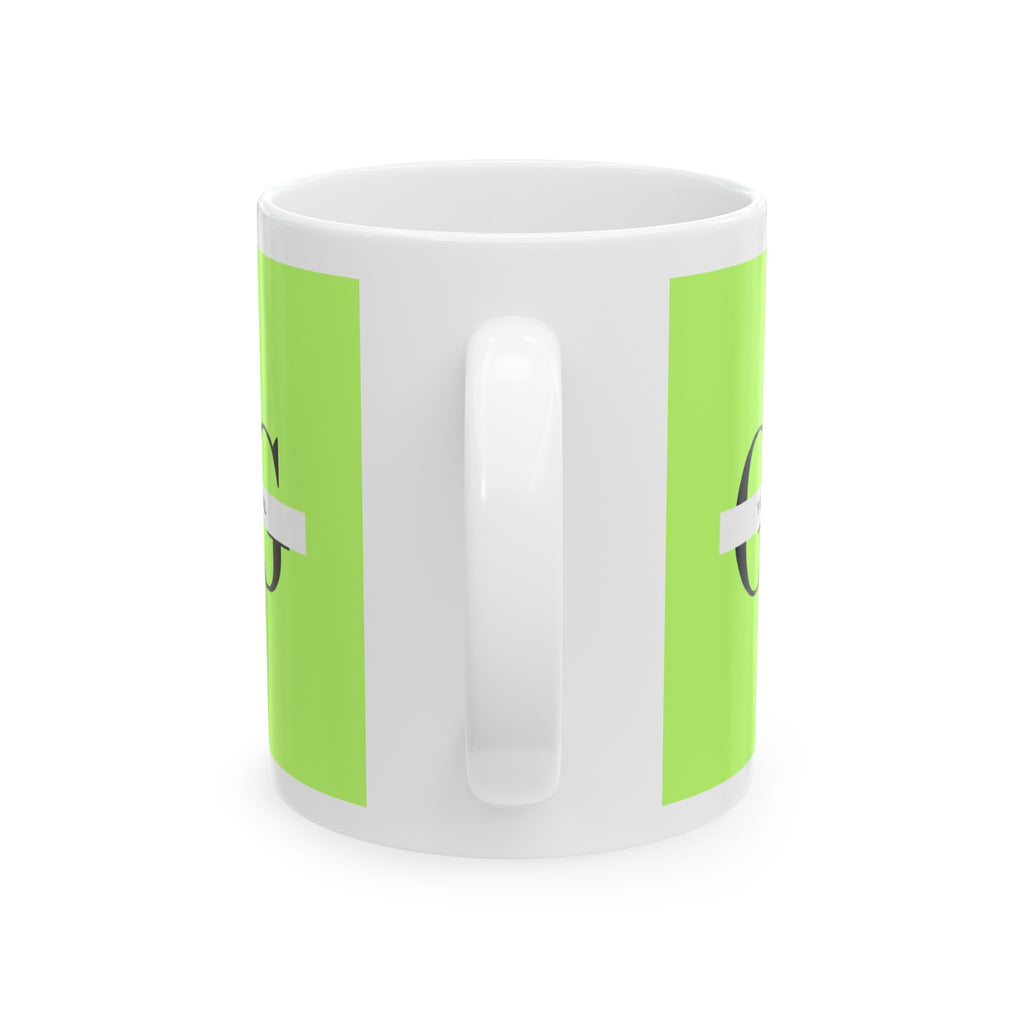 Modern Minimalist Green Ceramic Mug - Perfect Gift for Home and Office
