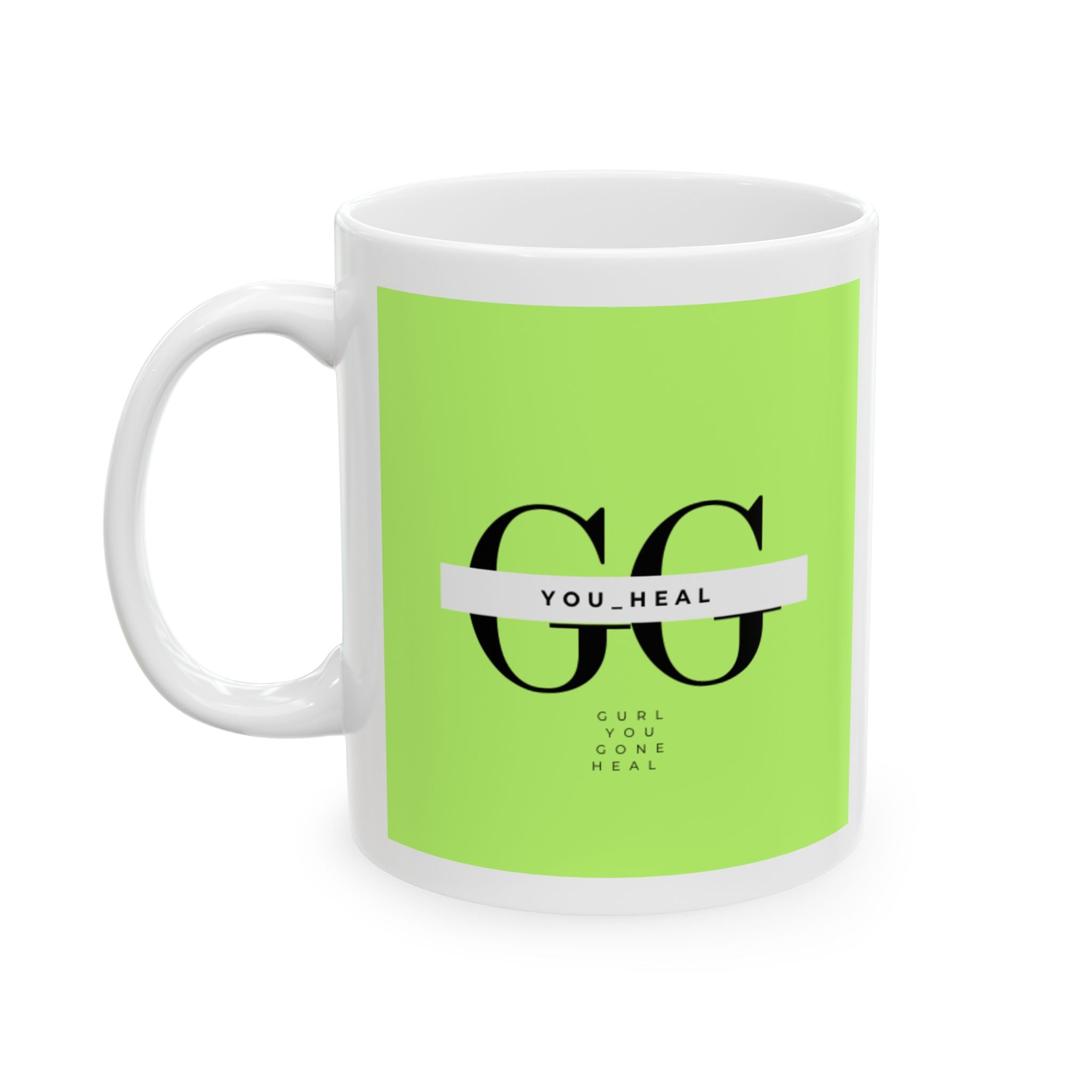 Modern Minimalist Green Ceramic Mug - Perfect Gift for Home and Office