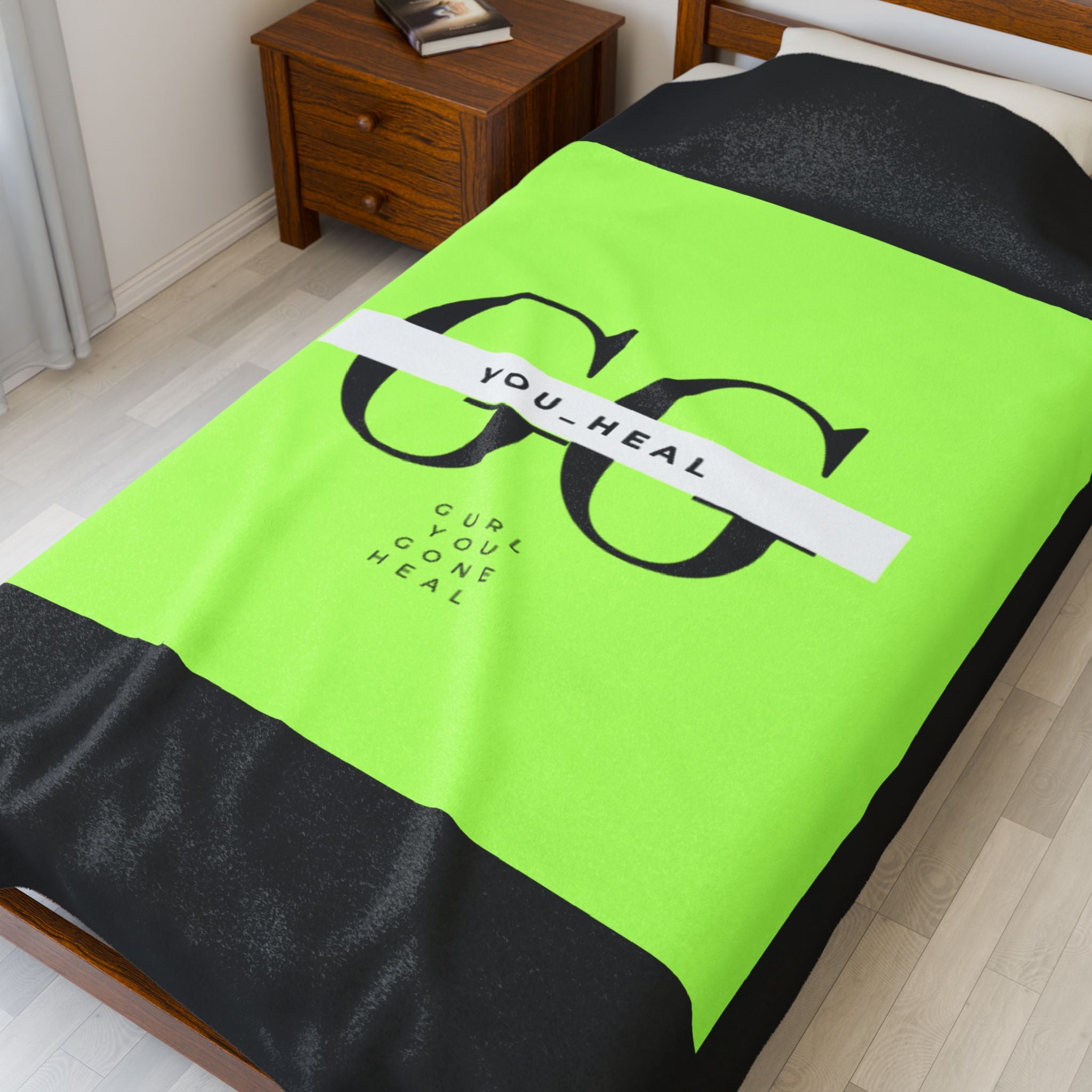 Cozy Velveteen Plush Blanket - You Heal Design