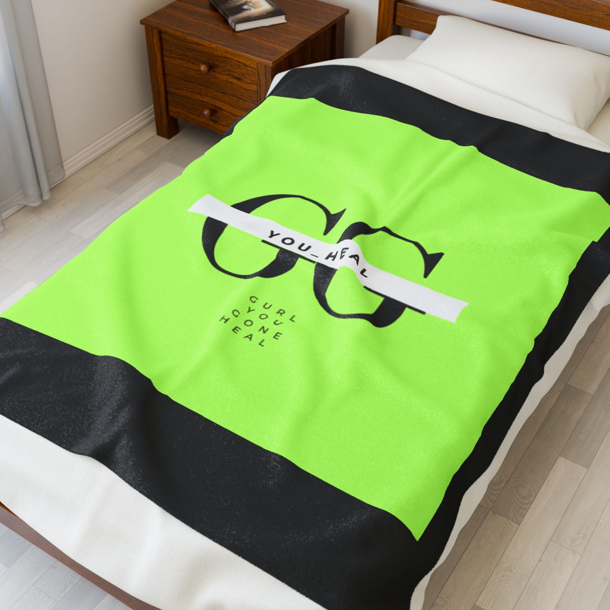 Cozy Velveteen Plush Blanket - You Heal Design