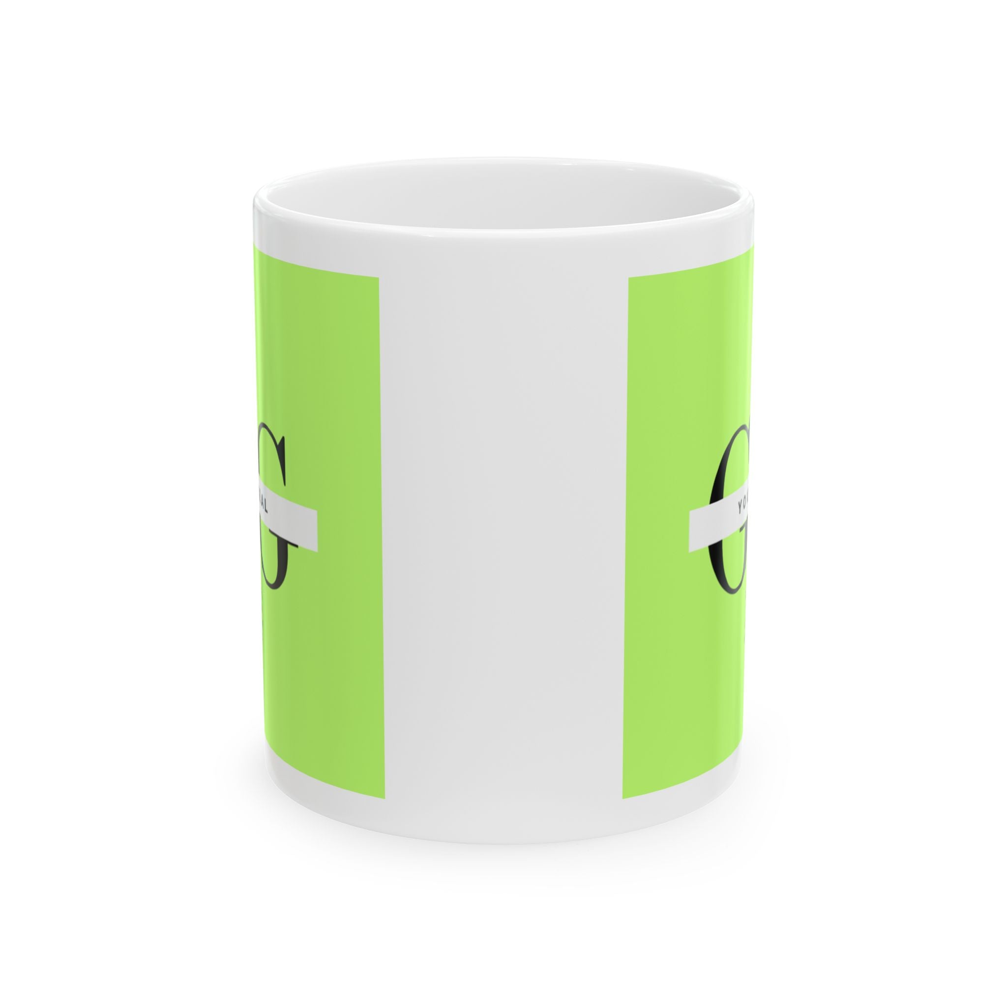 Modern Minimalist Green Ceramic Mug - Perfect Gift for Home and Office